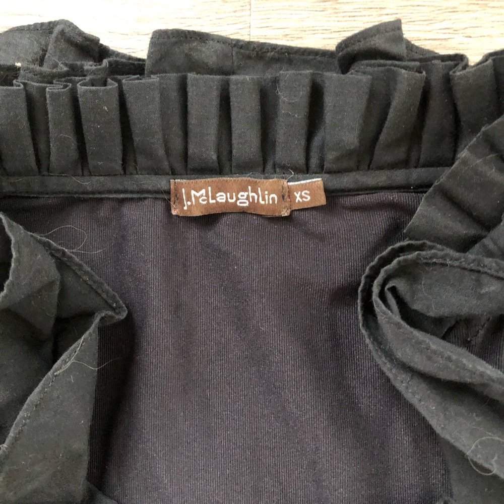 J.McLaughlin Ruffled Neckline Top - Picture 2 of 4